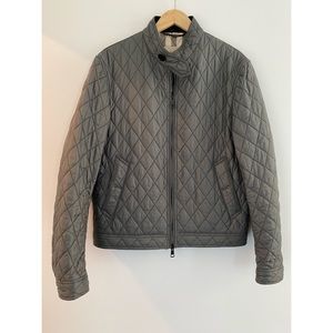 Gray Quilted Burberry Jacket